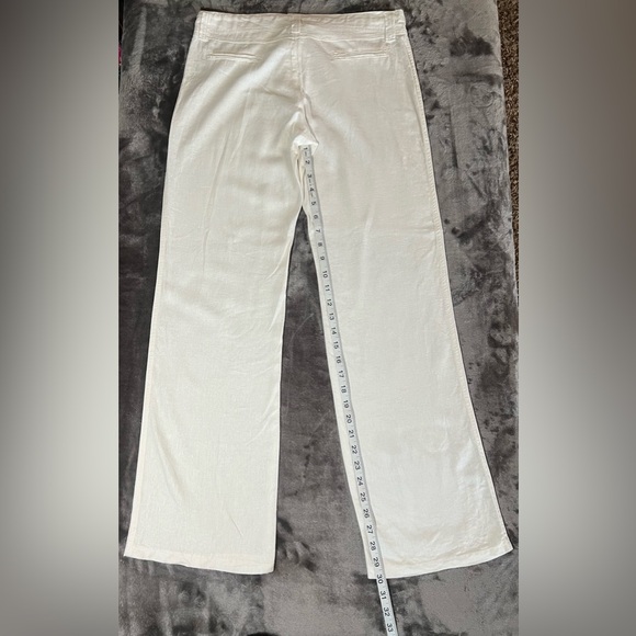 White Linen Pants - Picture 9 of 13